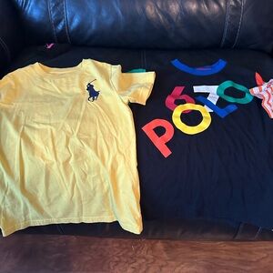 Polo by Ralph Lauren Yellow and Black Kids T-Shirts
